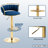Christal Swivel Upholstered Adjustable Height Counter Stool-93480938-90489179