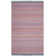 Liara Hand Woven Viscose/Cotton Striped Rug in Purple/Orange