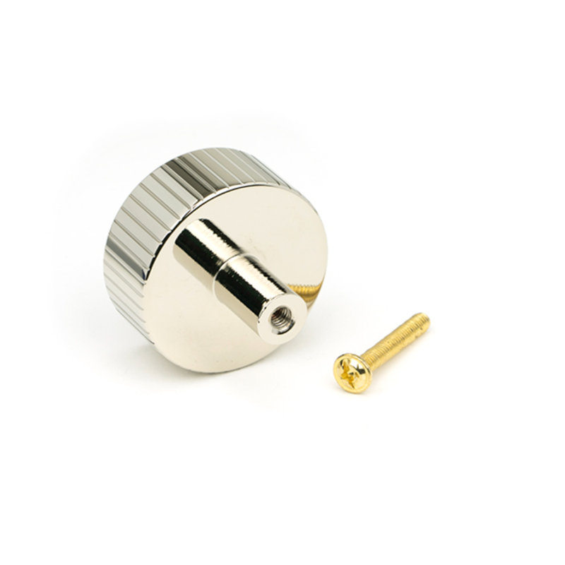 Round Knob, 4 cm, Polished Nickel