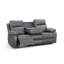 Faux Leather Reclining Sofa-433330068