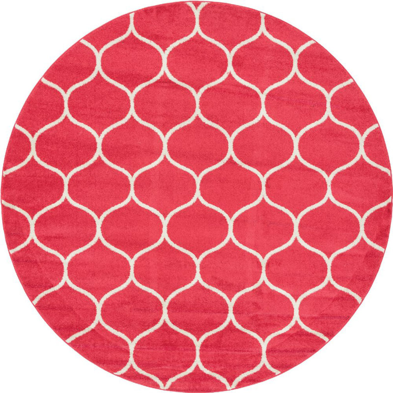 Tellaro Abstract Indoor Rug, Round 8'