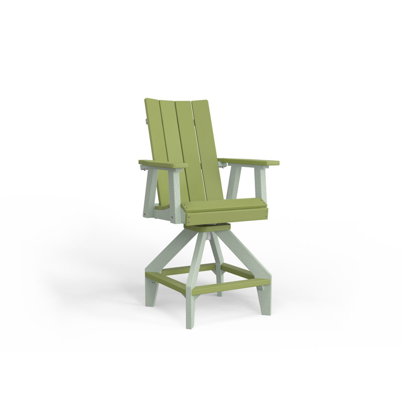 SOL Outdoor Bar Stool, Seafoam, Black