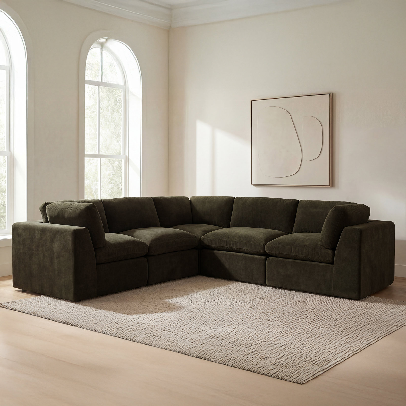 Siegler Corner Chair, Green