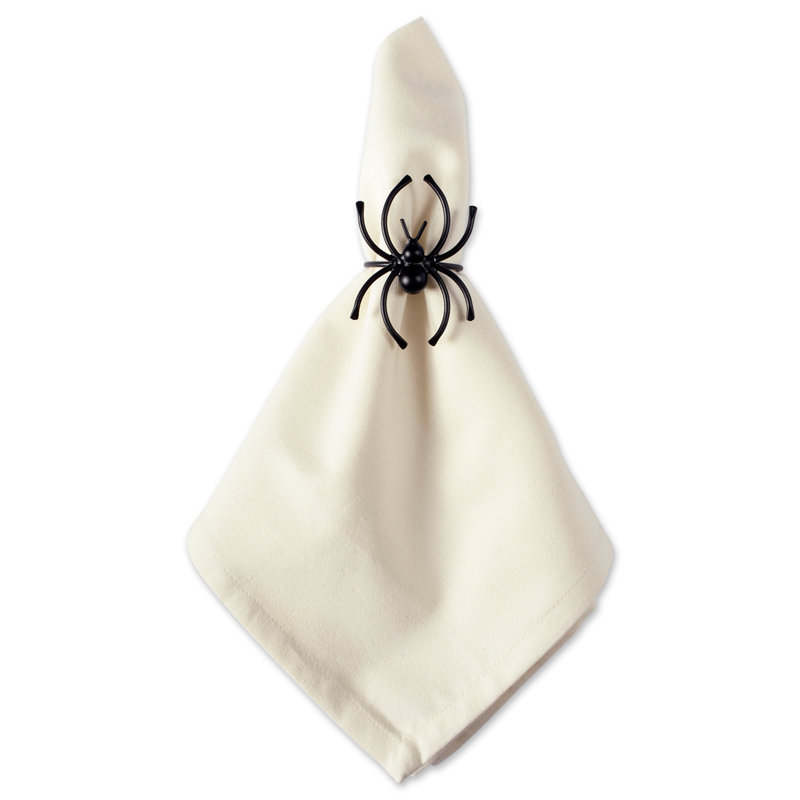 Anneau de serviette en étincelles halloween spider