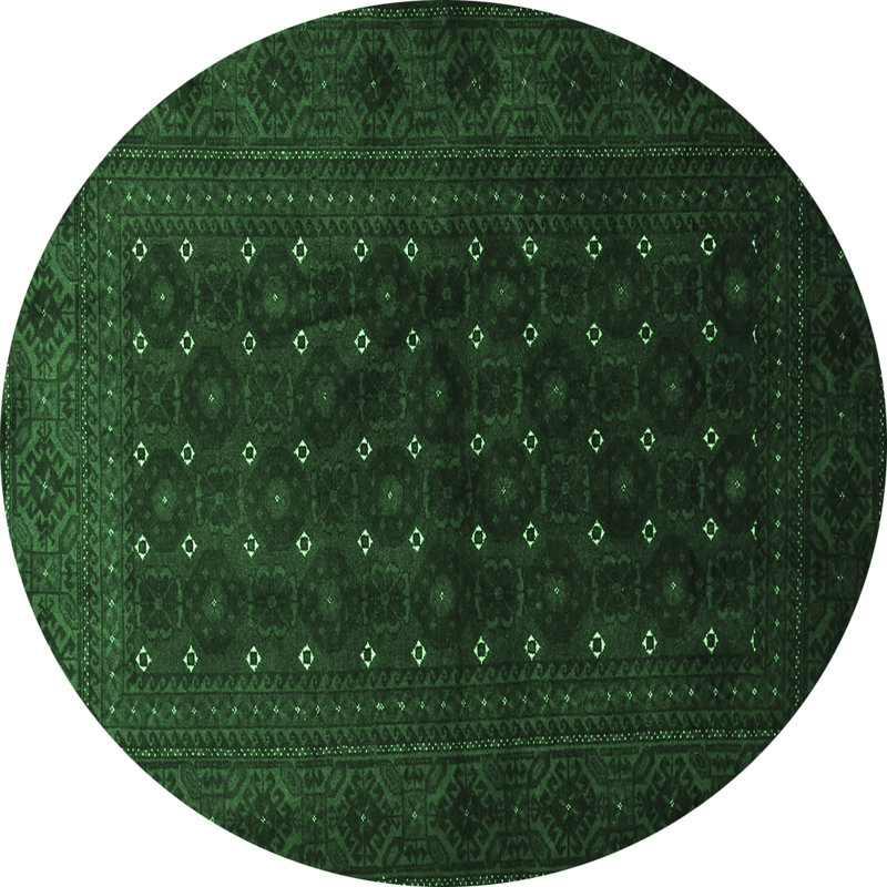 Jarelly Performance Oriental Indoor Rug, Round 6'