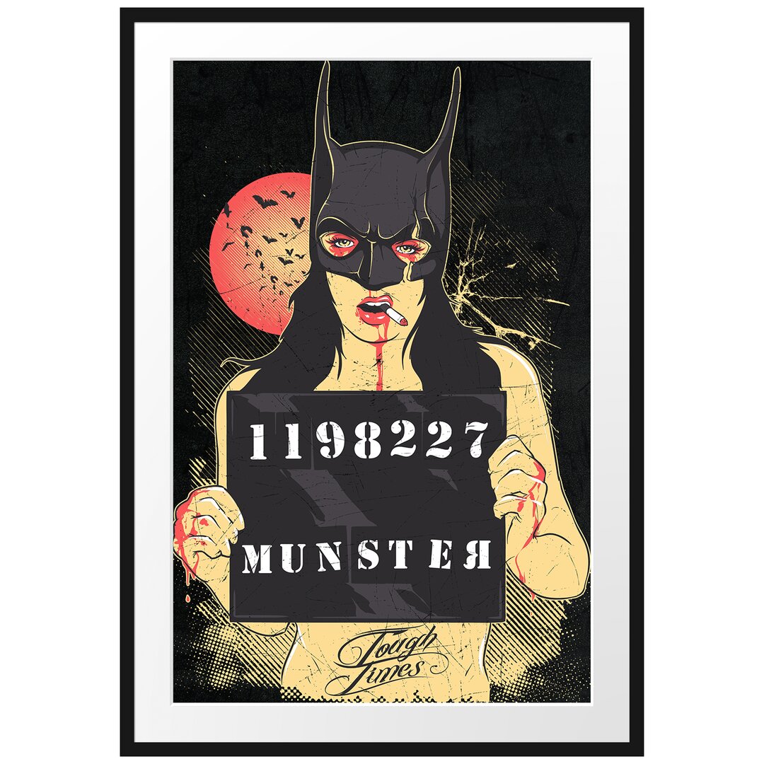 Gerahmtes Poster Munster Black