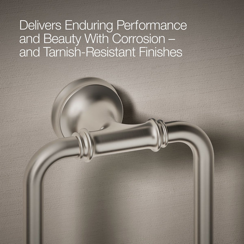 Bellera Towel Ring, Vibrant Brushed Nickel