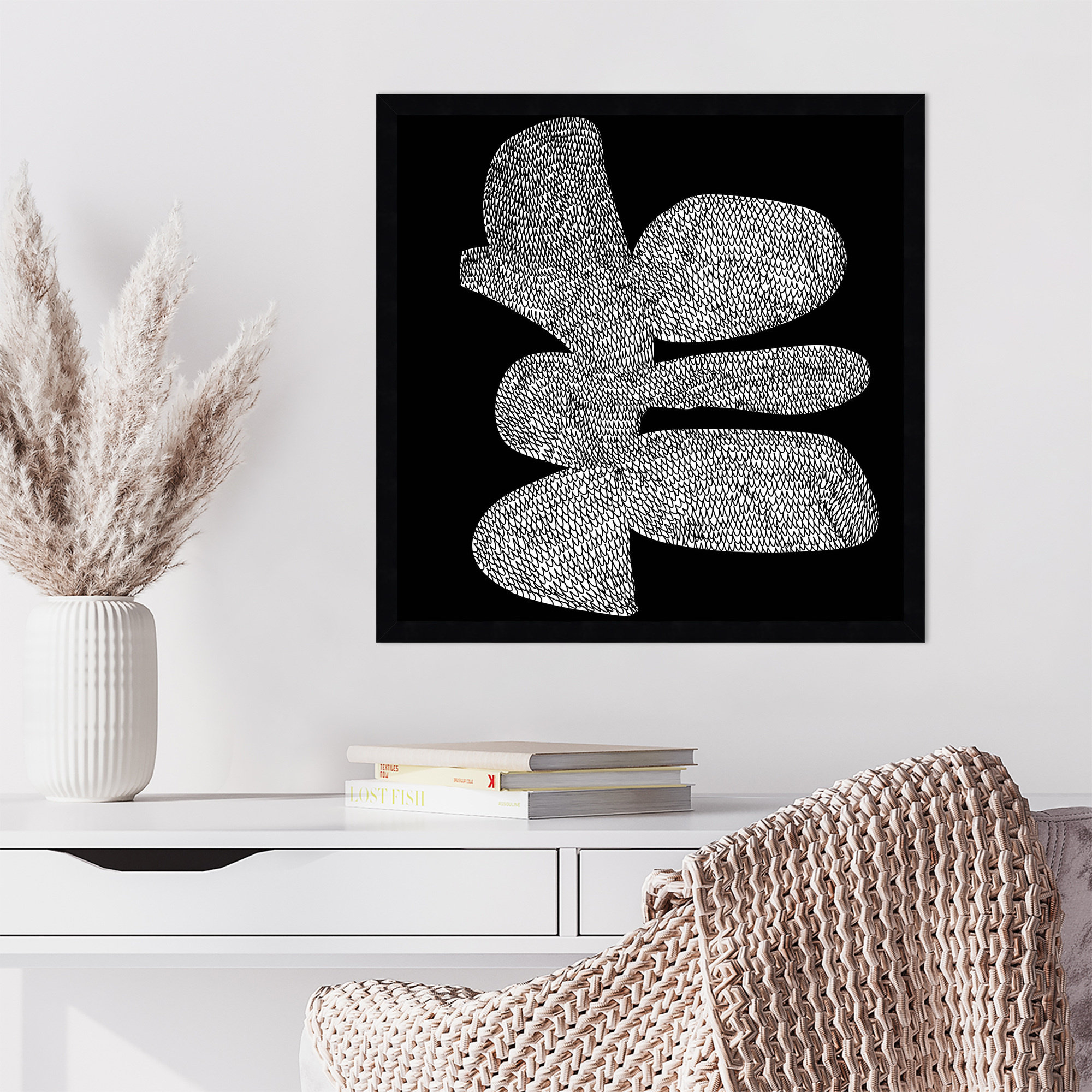 Craft by Dan Hobday, Black, 21" H x 21" W