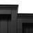 78.75'' Tall 3-Pieces Bookcase,Display Cabinet With 5 Colors Adjustable Led Ceiling Light,Retro Style Bookshelves With Tempered Glass Shelves-1764767713
