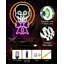 24" Halloween Skull LED Neon Wall Light with Twinkling Eyes, Timer Controller and Plug-In Power