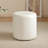 11.8In Small Round Faux Leather Upholstered Ottoman-117626318