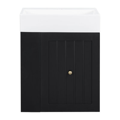 Meuble-lavabo de 20 pouces avec lavabo et rangement en céramique