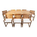 Venice 9 - Piece Solid Wood Dining Set