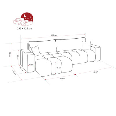 4 Seater Sofa Bed