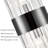 Nyron Modern Titanium Black Flush, Clear Glass Blocks Shade,  Mounted Sconce, Set Of 2-1442903442