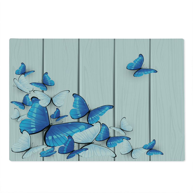 Planche à découper bleu Ambesonne