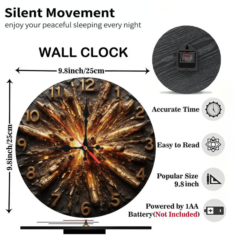 Horloge éclatante