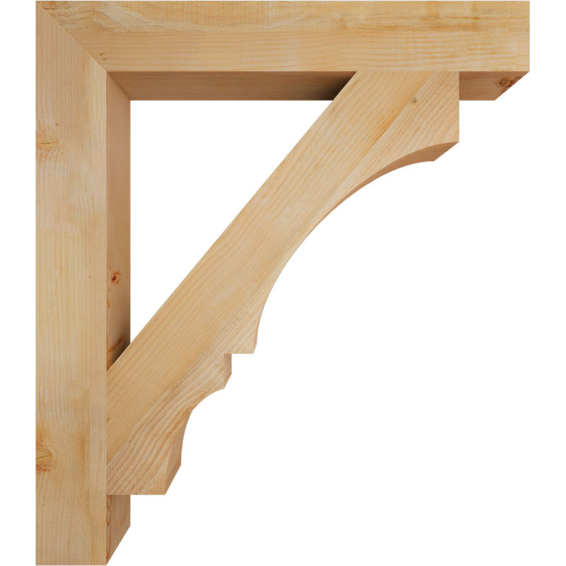 Support de bloc Balboa, L 6 po x P 42 po x H 48 po, Sapin Douglas scié brut
