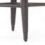 Modern Outdoor Wicker Swivel Barstool With Tapered Legs
