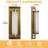 Brass Outdoor Wall Sconce, Dimmable LED 3000K Waterproof Exterior Wall Light Fixture-6473640