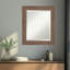 Miroir mural encadré biseauté brun moyen-118340759