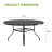 47'' Outdoor Round Metal Dining Table-121335144-121335145