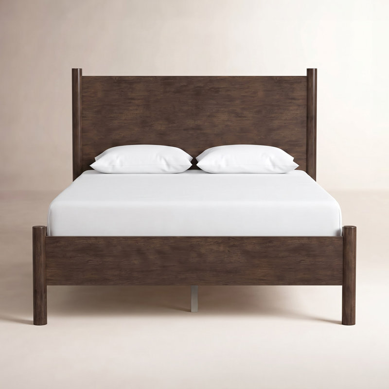 Hall Panel Bed, Queen, Dark Brown