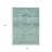 3' X 5' Aqua And Teal Blue Medallion Washable Indoor Outdoor Area Rug