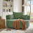 Swivel Round Sofa Chair With Removable Pillows-533902800