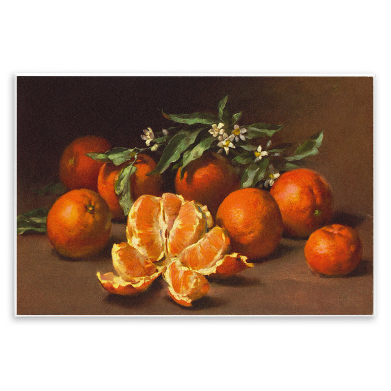  Peeled Oranges Still Life Wall Plaque Art by Tina Higgins Designs, Inc., 13" H x 19" W