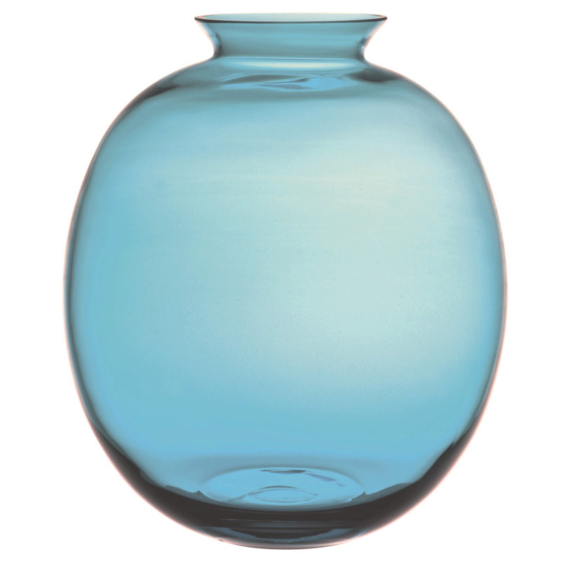 Barthelemy Glass Table Vase, 5.9" H x 4.75" W x 4.75" D, Clear