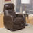 Akeelah 31" W Solid Wood Power Swivel Glider Polyester Upholstered Recliner-2053520877