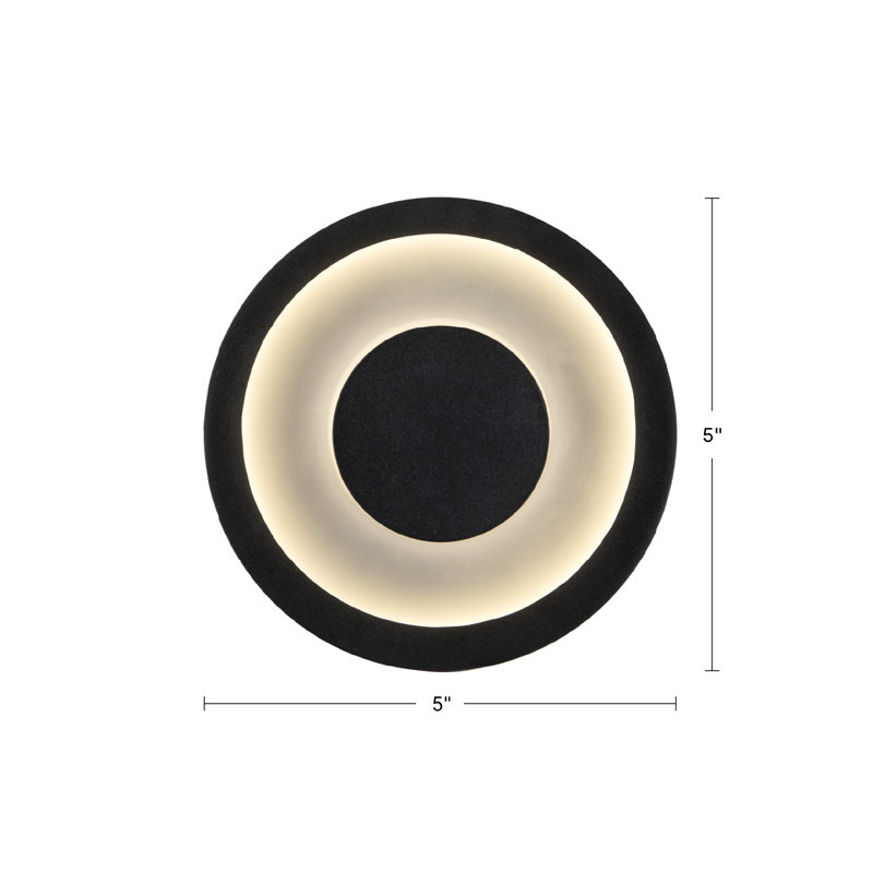 Stephord Outdoor Sconce, Black/Frosted Glass
