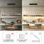12 - Light LED Dimmable Linear Kitchen Island Pendant with Remote Control Included-495692153