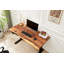 Bureau debout ajustable en noyer d'Amérique du Sud, bureau Live Edge-1087982058-1087982056