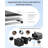 12W Solar Water Fountain Pump Kit With Battery Backup
