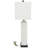 Ceramic Fluted Base White Table Lamp with Drum Shade