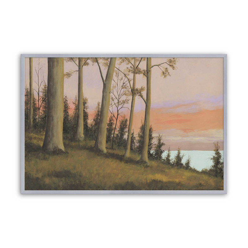 «Télécommande Lakeshore II» par Michael Willett, reproduction d'art, Impression sur cadre ouvert sans papier mat