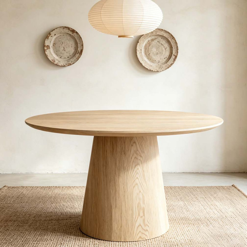 43 inch circular dining table, Wood
