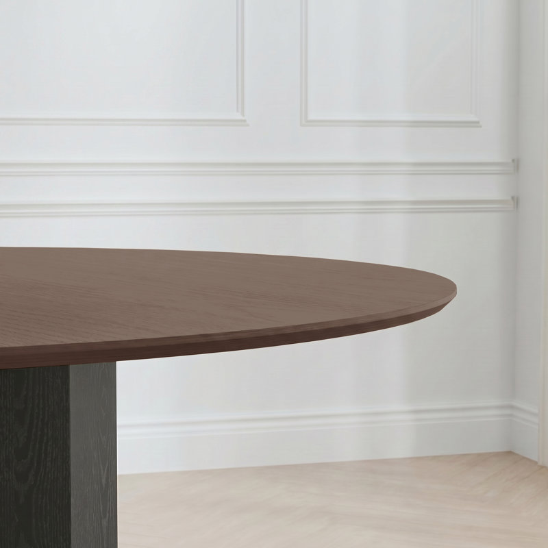 Table de conférence ovale 86 po Aine, Walnut