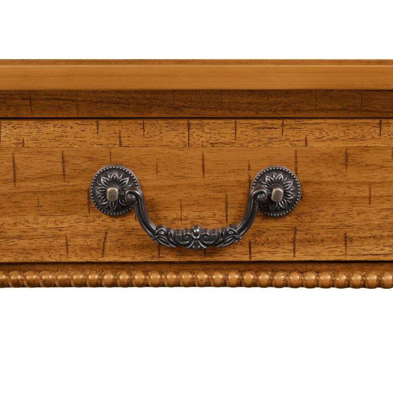 Table basse naturelle rétro avec rangement et pieds en forme de gourde, Naturel