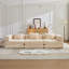 Canapé-lit convertible au sol avec structure de forme fixe, tissu chenille, idéal pour le salon et la chambre à coucher, design multifonctionnel et peu encombrant-634830448-634830455