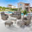 Keywest 7 - Pieces Outdoor Seating Group With Cushions-1067718540