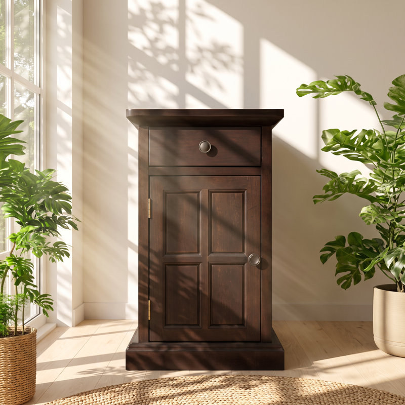 Top End Table and Built-In Electrical Outlet