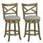 Tabourets de bar pivotants August Grove® gris-508174286-508174287