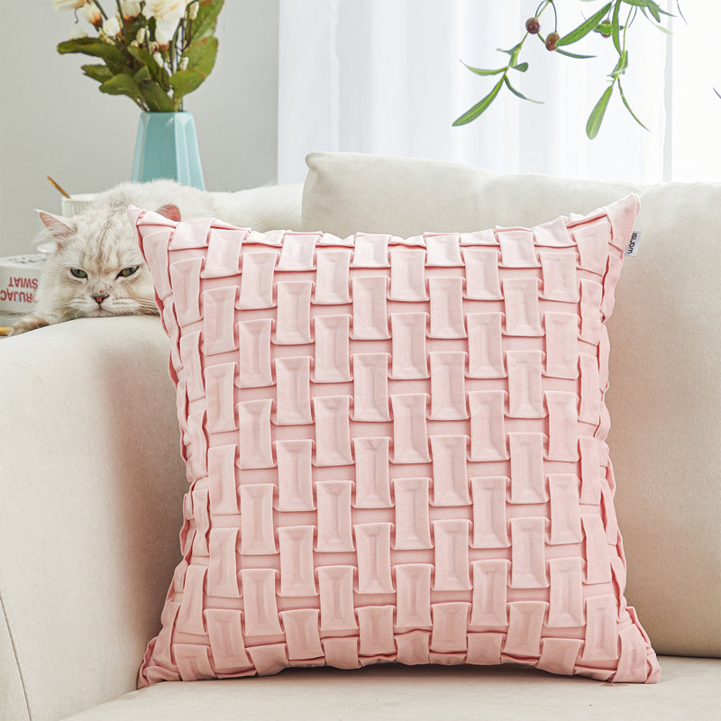 Coussin décoratif, Rose, Non