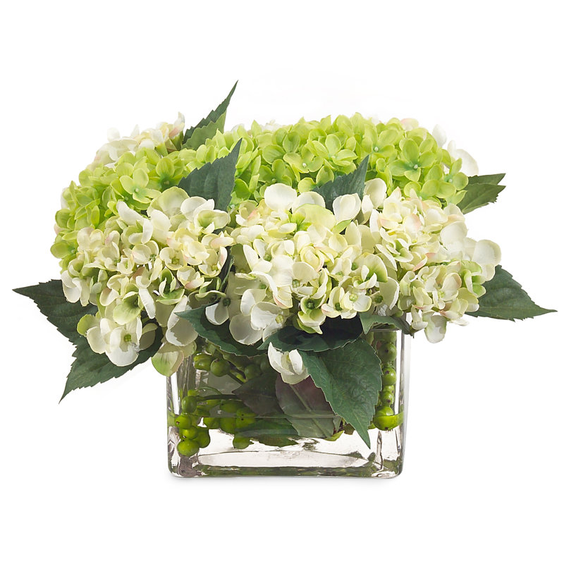 8'' Faux Flowering Branch in Glass Jar