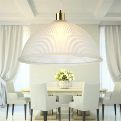 Awanda 1 - Light Satin Brass Dome Pendant