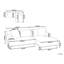 STENUM 3 Seater Sofa & Chaise-730490464-730490495