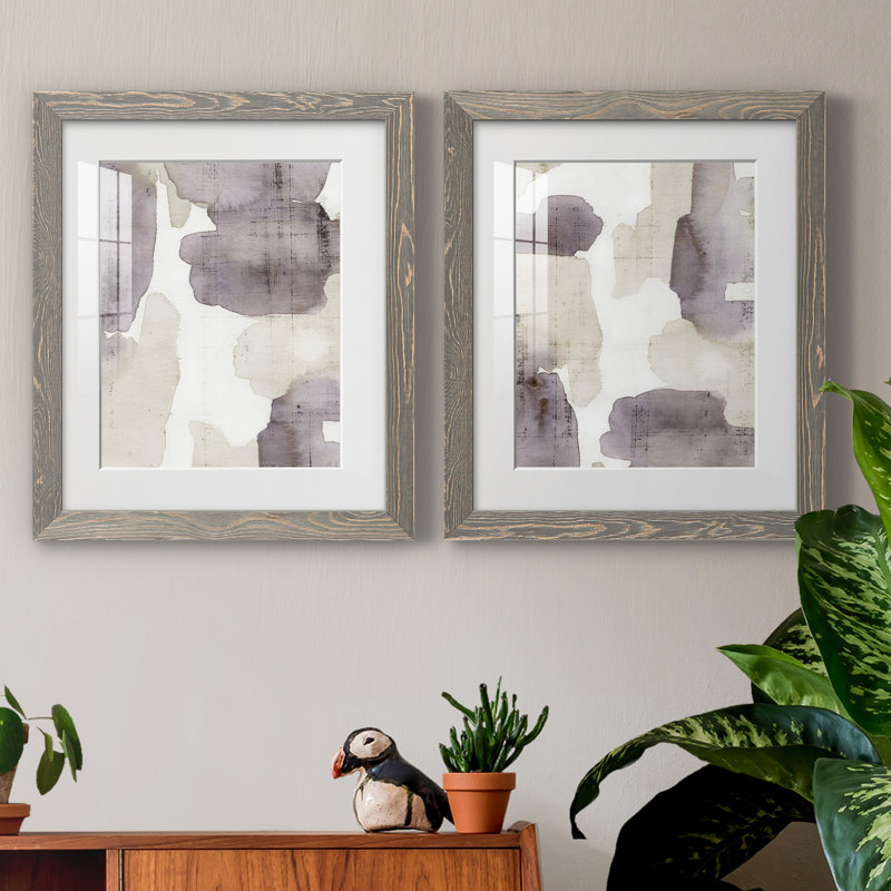 Reproduction encadrée Tessera Wash IPremium - prête à être suspendue, H 24 po x l 36 po x P 1,5 po, Papier encadré blanc